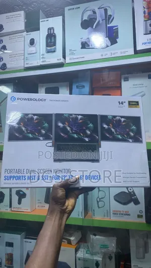 Powerology Portable Dual Screen Monitor Support Mst Sst For 12" To15