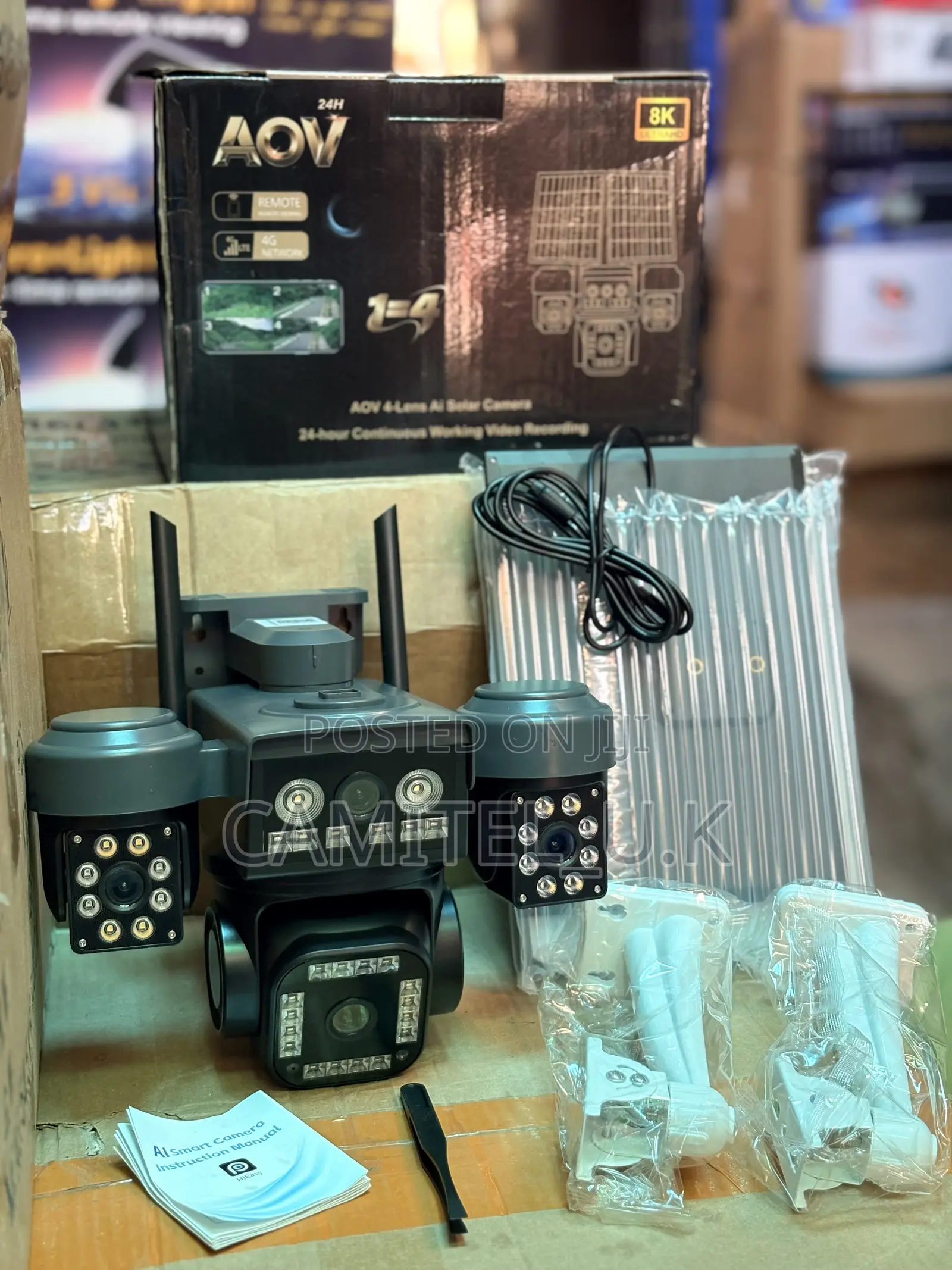 4-Lens, Double Panel Ai Solar Camera