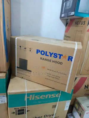 Polystar 60cm Black-Painted Chimney Hood Pv-Td6010b