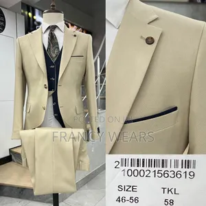 2 Sided Inner Waistcoat Complete Suits