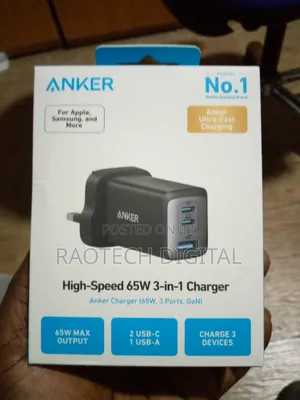 High Speed 65w 3in1 Charger