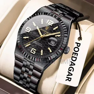 New Poedagar Steel Waterproof Watch