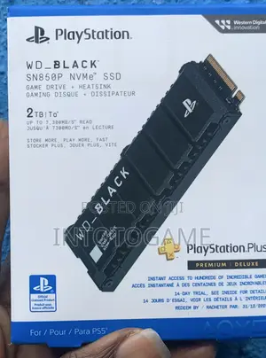 Playstation 2tb SSD Game Drive Wd-_Black