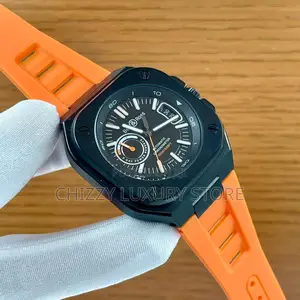Bell Ross Quality Luxury Men Rubber Strap Wristwatch