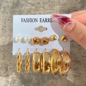 6 Pairs Earrings Set