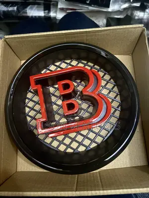 Mercedes Benz Front Grill Amg Red Center Mesh Emblem Badge Logo