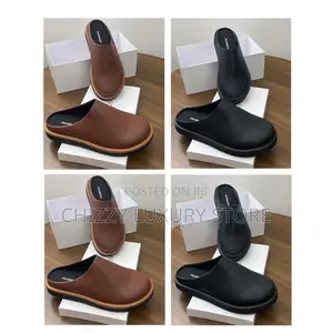 Jw Anderson Quality Luxury Men Genuine Leather Half Shoe