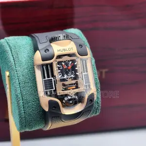 Hublot Quality Luxury Men Rubber Strap Chronograph Wristwatch