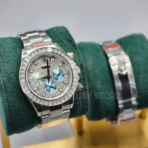 Rolex Quality Luxury Men Chain Strap Wristwatch
