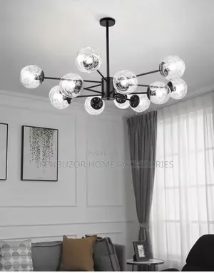 Modern Grey Smokie Glass Pendant Light Chandelier