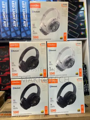 Porodo Soho Active Noise-cancellation Headphones With Rgb Dynamic Ligh