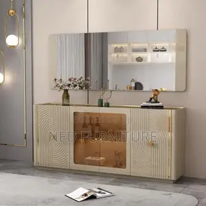 Console With Mirror Set