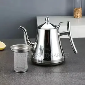 Elegant Stainless Steel Teapot (Silver 1.5 Litres)