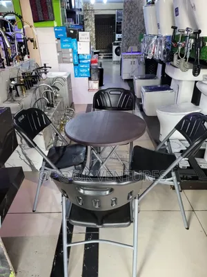 Dinning Center Table Furnitures With 4 Chair Setting