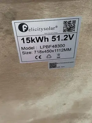 Solar Energy Felicity Lithium Iron Battery 15kwh/51.2votts