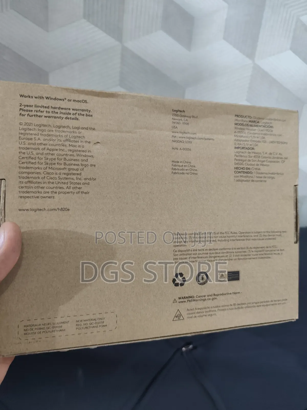 Logitech Wireless Headset Dual H820e