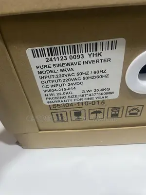 Solar Energy Yohako Inverter 5kva/48votts Non Hybrid