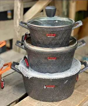 *Dzire 6pcs Granite Cookware Set*(Rose Gold)  *₦60,000
