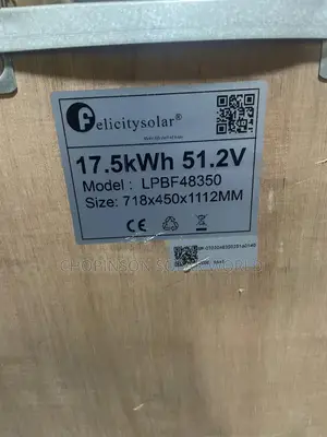 Solar Energy Felicity Iron Lithium Battery 17.5kwh 51.2v