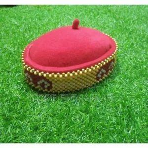 Traditional Igbo Native Chief Cap- Beaded Cap -