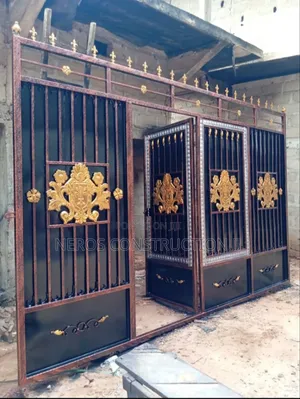 Simple Wrought-Iron Metal Gate