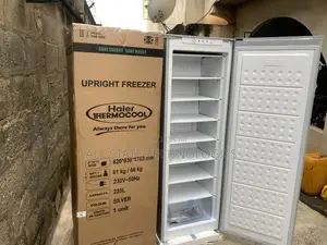 Smart Haier Thermocool Hf-250bs - 235l Inverter Upright Freezer Silver