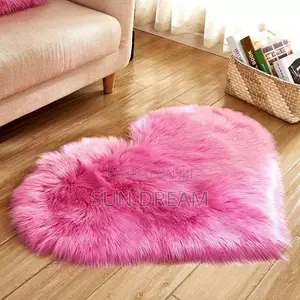 Heart Furry Mat Doormat Home Decoration Fluffy Mats Gift