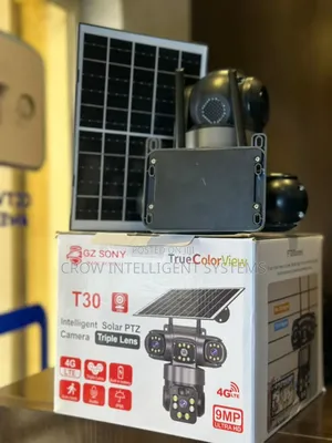 Intelligent Solar PTZ Camera 3 Lens