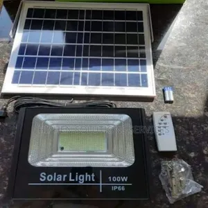 Alphar 100w Solar Flood Light Installation in Nigeria
