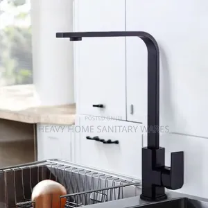 Pure Black Kitchen Sink Tap 076