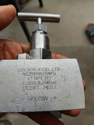 Stainless Colson X Cel 1" Needle Valve
