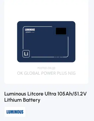 Luminous Litcore Ultra 5.5kw/51.2v Lithium Battery With 5 Yrs Warranty