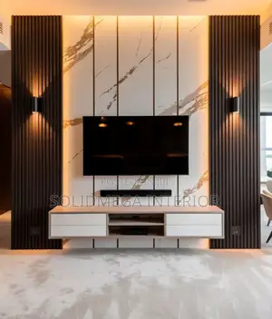 Megasoild Interior Full Wall Tv Stand