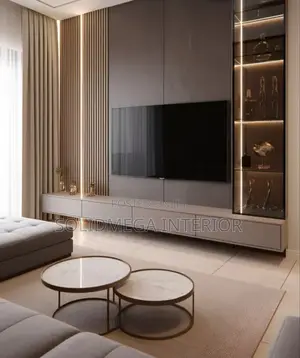 Megasoild Interior Full Wall Tv Stand