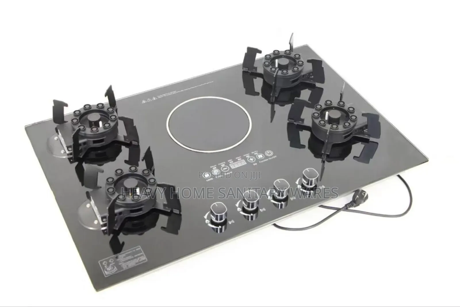Timer 4 Gas Burner With 1 Hot Plates