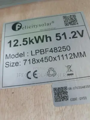 Felicity Solar Battery 12.5kwh 48v