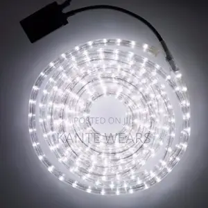 Led Christmas Decoration Rope Light - White Clear - 10m