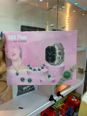 A89 Plus Smart Watch Gift Set – Bt Call, Ecg, Health Tracker + Jewelry