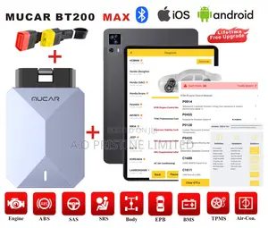 Mucar Bt200 Max Car Scanner Wwith Android Tablet Extension Cable
