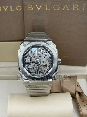Original Bvlgari Silver Stainless Steel Mechanical Analog Watch