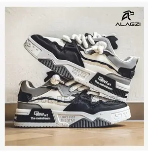Alagzi 2025 New Men's Outdoor Casual Board Shoes - Black and White