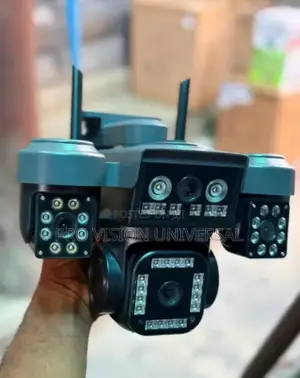 Solar Camera Hi-easy 4lens 4view Security Camera It Uses Sim Card