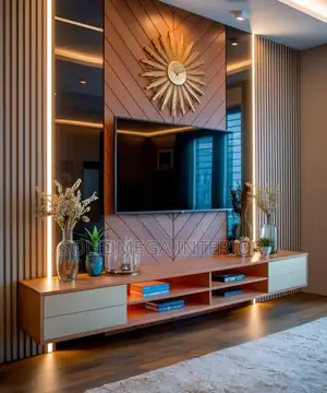 Megasoild Interior Full Wall Tv Stand