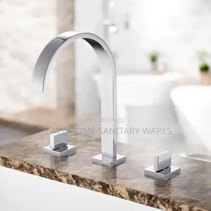 Stainless Basin Mixer With Two Control