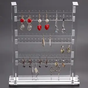Portable Acrylic Earrings Display Tabletop Stand