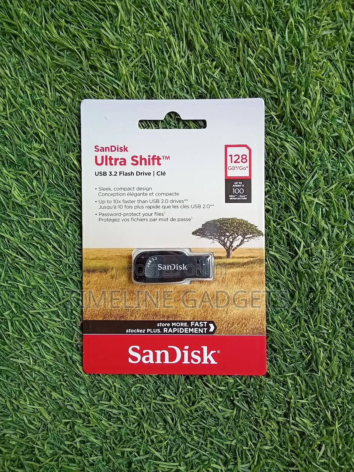 Sandisk Ultra Shift Flash Drive 128gb