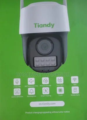 Tiandy Wifi PTZ Camera Memory Card Enable