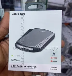 Green Loin Wireless Car Play Adapter and Android Auto 4gb / 64gb