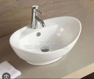 White Egg Shape Basin