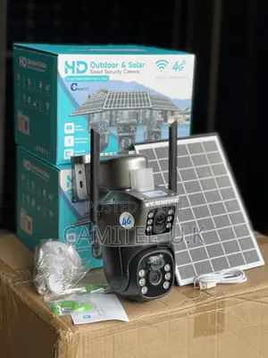 V380 Pro Hd Dual Lens Solar Smart Security Camera